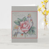  moeder verjaardag Wenskaart Kaart (Gele Bloem)