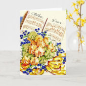  moeder verjaardag Wenskaart Kaart (Gele Bloem)