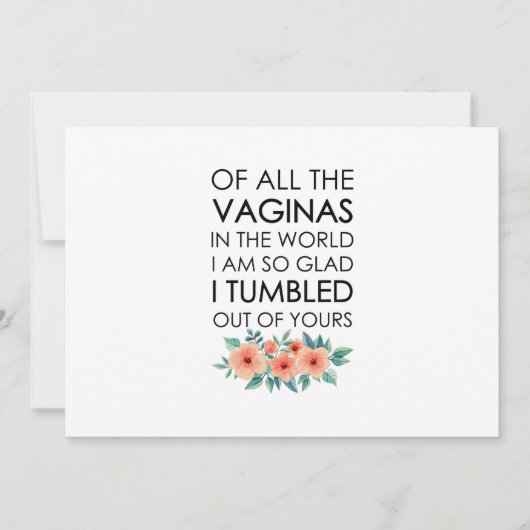 Moeder Verjaardagscadeau Moederdag Gift Mum Kaart (Voorkant)