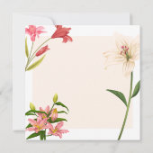 Moeder verjaardagskaart met bloem kaart (Achterkant)