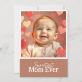 Moeder Verjaardagskaart Voeg Foto en Tekst Toe Kaart (Voorkant)