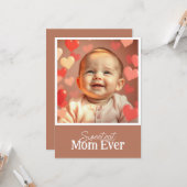 Moeder Verjaardagskaart Voeg Foto en Tekst Toe Kaart (Voorkant / Achterkant in situ)