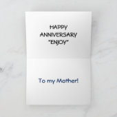 MOEDER... "VERJAARDAGSWENSEN ZINGEN" KAART (Binnen)