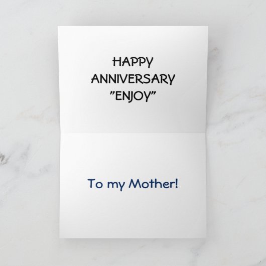 MOEDER... "VERJAARDAGSWENSEN ZINGEN" KAART (Binnen)