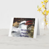 MOEDER... "VERJAARDAGSWENSEN ZINGEN" KAART (Gele Bloem)