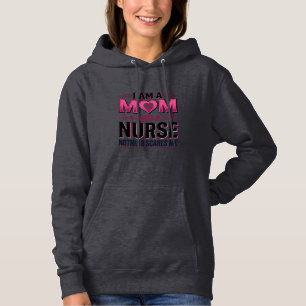 Moeder Verpleegster Niets Maakt Me Bang Vintage Gr Hoodie