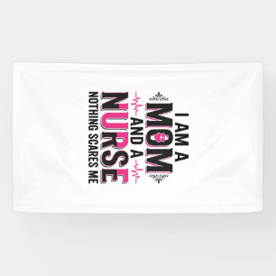Moeder Verpleegster Niets Maakt Me Bang Vintage Gr Spandoek