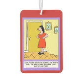 Moeder vertelt leraar: "Je moet naar school" Luchtverfrisser (Achterkant)