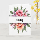 Moeder Verzorgende Dag Kaart (Gele Bloem)