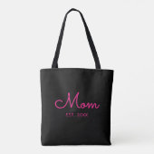 Moeder Vestigde Brute Roze Typografie Tote Bag (Achterkant)