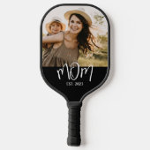 Moeder Vestigde Leuk Script Foto Pickleball Paddle (Achterkant)