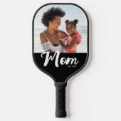 Moeder Vestigde Leuk Script Foto Pickleball Paddle (Voorkant)