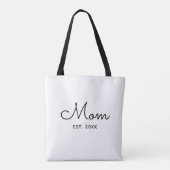 Moeder vestigde moderne typografie tote bag (Achterkant)