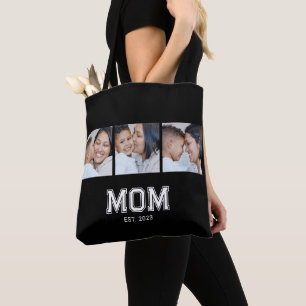 Moeder Vestigde Vet Zwart 3 Foto Tote Bag