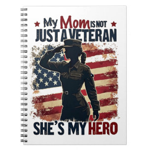 Moeder Veteraan Hero Patriottische Moederdag Notitieboek