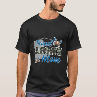 Moeder Veteranendag Amerikaanse vlag militaire tro T-shirt