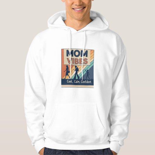 Moeder Vibes T-shirt | Cool Zelfverzekerde Moeder  (Voorkant)