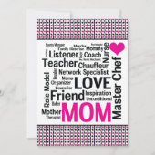 Moeder vieren! Moederdag of mama is jarig Kaart (Voorkant)