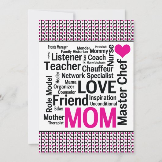 Moeder vieren! Moederdag of mama is jarig Kaart (Voorkant)