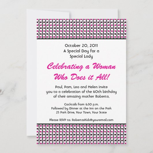 Moeder vieren! Moederdag of mama is jarig Kaart (Achterkant)