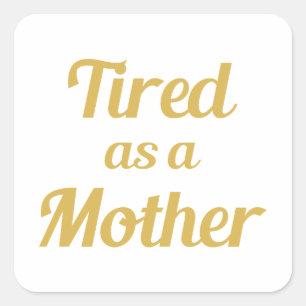 Moeder Vierkante Sticker