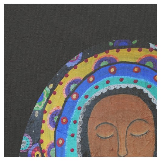Moeder Virgin Guadalupe Stof (Close Up)