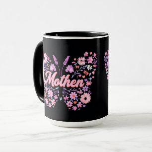 Moeder Vlinder Bloem Coffee Mug Cute Moeder Cade Mok