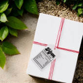 Moeder Voeding Feiten Modern Zwart en Wit Grappig Cadeaulabel