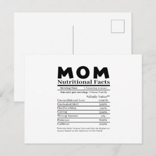 Moeder Voedingsfeiten Briefkaart