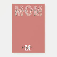 Moeder Voeg je naam en monogram roze rozen toe