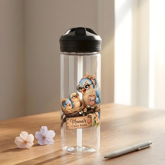 Moeder Vogel & Jongen – Gezellige Nest Fles