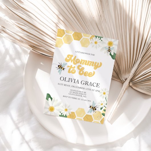 Moeder voor Baby shower-hommel Kaart