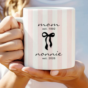 Moeder voor Nonnie mok met strikje