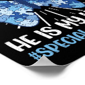 Moeder voor speciale behoeften Ik ben zijn stem Hi Poster (Hoek)