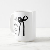 moeder Voorstel Mok Gift Tante moeder Bestie Bow (Voorkant links)