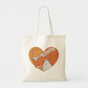 Moeder Vos en Baby Vos Liefde Tote Bag