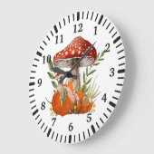 Moeder vos en haar Baby onder grote paddenstoelen Grote Klok (Hoek)