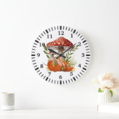 Moeder vos en haar Baby onder grote paddenstoelen Grote Klok (Huis)