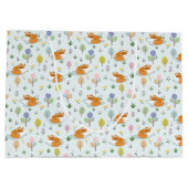 Moeder vossenvos in het bos groot cadeauzakje (Achterkant)