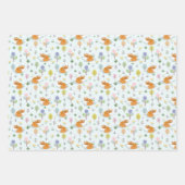 Moeder vossenvos in het bos inpakpapier vel (Voorkant 2)