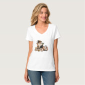 Moeder Vrije Tijd Zomer Modus T-Shirt (Voorkant volledig)