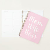 Moeder vrouw baas licht roze aangepaste script sti planner (Display)