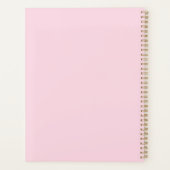 Moeder vrouw baas licht roze aangepaste script sti planner (Achterkant)