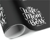 Moeder Vrouw Baas Schattig Moederdag Geschenk Cadeaupapier (Rol Hoek)