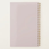 Moeder Vrouw Boss Quote L Blush Roze & Goud Script Planner (Achterkant)