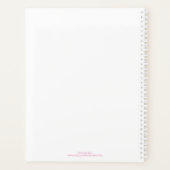 Moeder Vrouw Boss Typografie Toevoegen Jouw namen Planner (Achterkant)