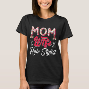 Moeder Vrouw Haar Stylist Bloemen Kostuum Trotse V T-shirt
