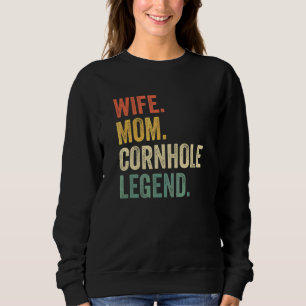Moeder vrouw van Cornhole Mam Bag Toss Legend Vint Trui