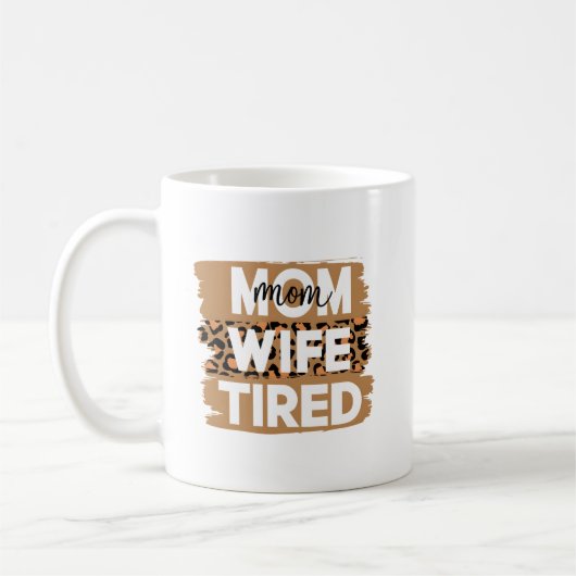 Moeder vrouw vermoeide Mok (Links)