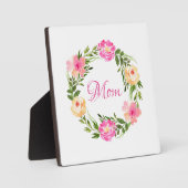 Moeder Vrouwelijk Bloemen Mum Gepersonaliseerde Wa Fotoplaat (Voorkant)